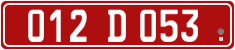License plate of Georgia, Diplomatic
