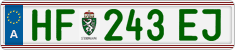 License plate of Austria, Regular plates