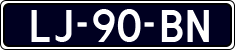 License plate of the Netherlands, Cars