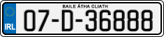 License plate of Ireland, Regular plates