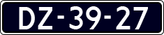 License plate of the Netherlands, Imported oldtimers (cars)
