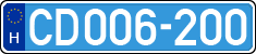 license plates of Hungary, Diplomatic