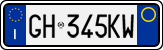 License plate of Italy, Cars (1994 year series)