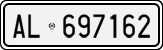 License plate of Italy, Cars (1927 year series)