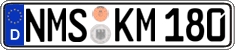 German license plate, Regular plates