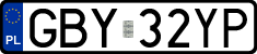 License plates of Poland, Regular car plates