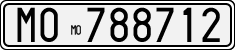 License plate of Italy, Cars (1927 year series)