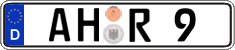 German license plate, Regular plates