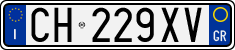 License plate of Italy, Cars (1994 year series)