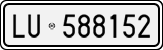 License plate of Italy, Cars (1927 year series)