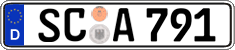 German license plate, Regular plates