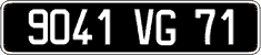 French license plate, FNI