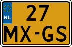 License plate of the Netherlands, Motorcycles