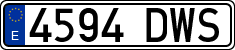 License plates of Spain, Ordinary (2000)
