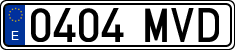 License plates of Spain, Ordinary (2000)