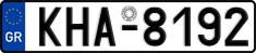 License plate of Greece, Cars