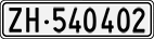 License plate of Switzerland, Cars