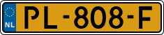 License plate of the Netherlands, Cars