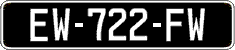 French license plate, SIV (oldtimers)