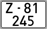 License plates of Spain, 1900 year series