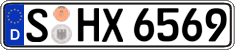 German license plate, Regular plates