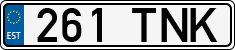 License plate of Estonia, Regular car plates