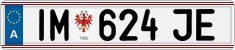License plate of Austria, Regular plates