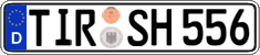 German license plate, Regular plates