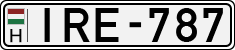 license plates of Hungary, Cars (1990)