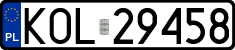 License plates of Poland, Regular car plates