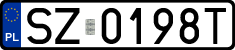 License plates of Poland, Regular car plates