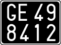 License plate of Italy, Cars (1927 year series)