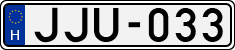 license plates of Hungary, Cars (1990)