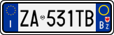License plate of Italy, Cars (1994 year series)