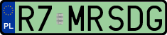 License plates of Poland, Vanity Plates