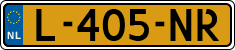 License plate of the Netherlands, Cars