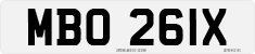 License plate of the United Kingdom, 1963 year system