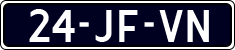License plate of the Netherlands, Cars