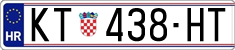 License plate of Croatia, Regular plates