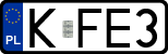 License plates of Poland, Regular car plates