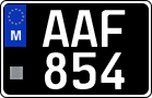 License plate of Malta, Oldtimers (ABC 123)