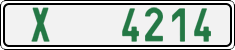 License plate of the Czech Republic, Dealer (2001)