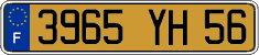 French license plate, FNI