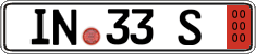 German license plate, Export transit plates