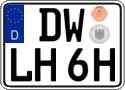 German license plate, Plates for oldtimers (type 