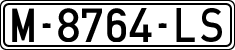 License plates of Spain, 1971 year series
