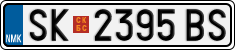 License plate of North Macedonia, Regular plates (2012)
