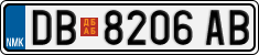 License plate of North Macedonia, Regular plates (2012)