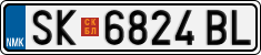 License plate of North Macedonia, Regular plates (2012)