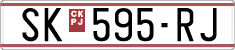 License plate of North Macedonia, Regular plates (1993)